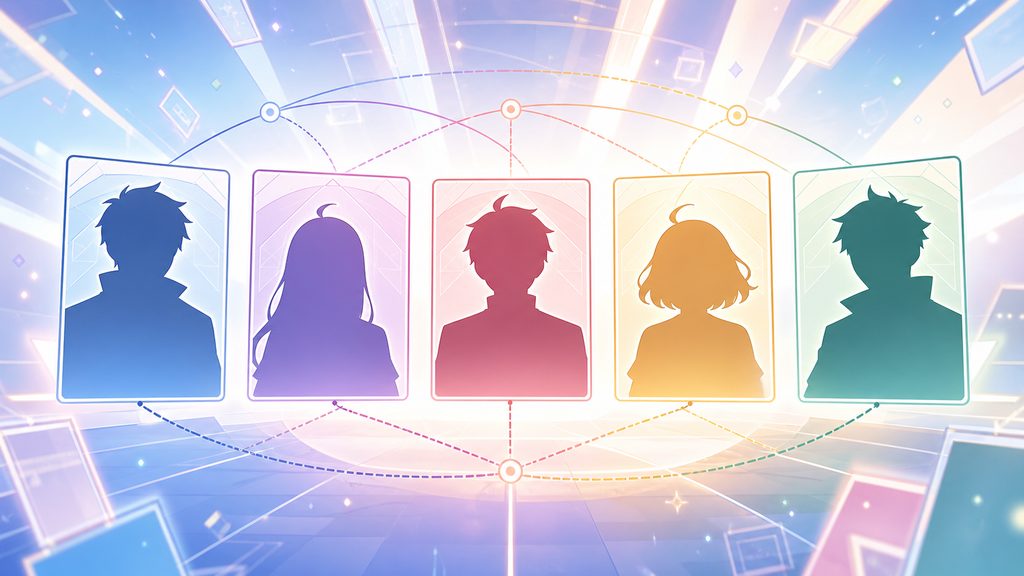 ターゲット側5人の役割分担と完結時点の状態のイメージ