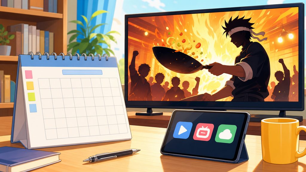 『鉄鍋のジャン！』アニメ放送日と放送局・配信情報のイメージ