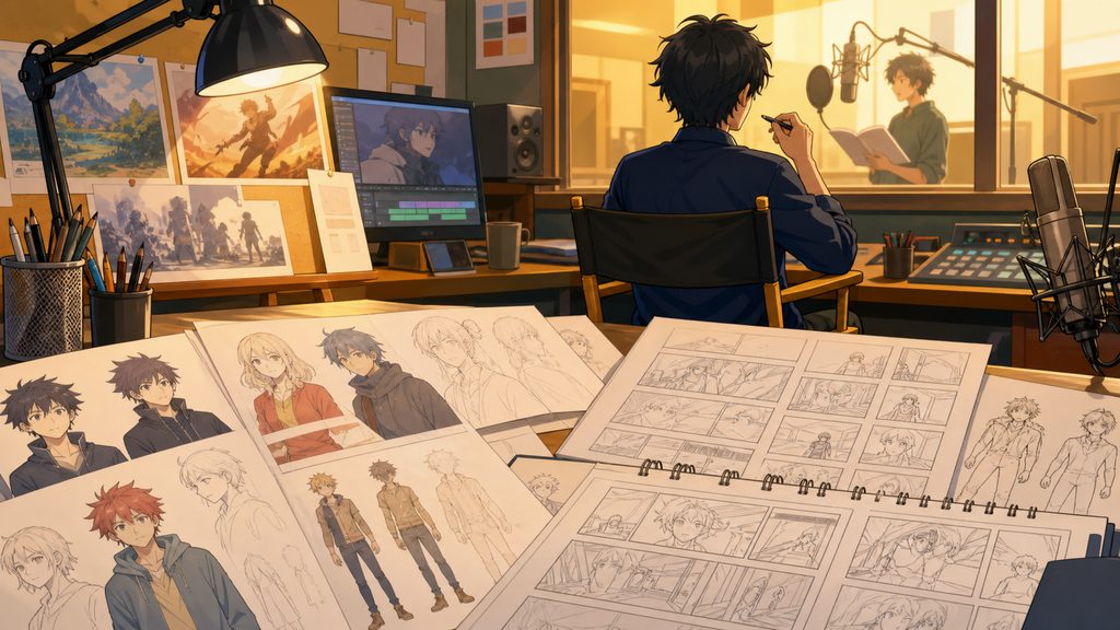 制作TROYCAと監督あおきえい体制／キャスト一覧と原作との関係のイメージ
