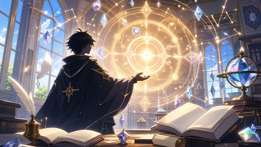 世界観の核となる「契約システム」と本作タイトルの仕掛けのイメージ