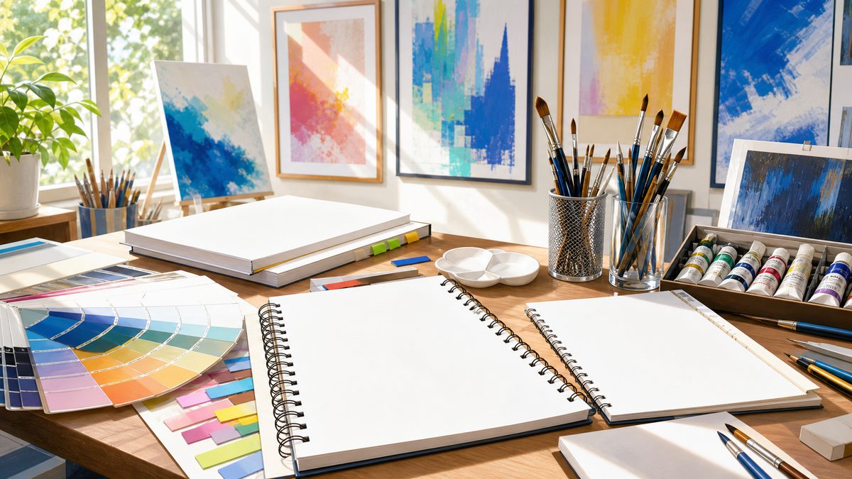 ブルーピリオド扉絵の元ネタ絵画考察を表すアートスタジオイメージ