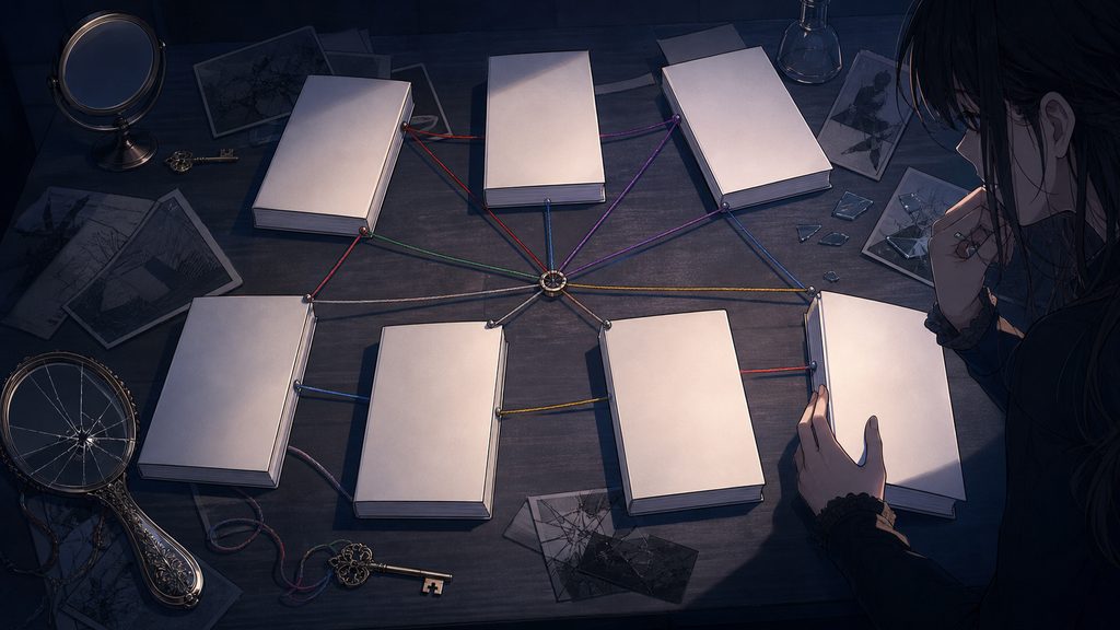 『ジーンブライド』の"似てる"を分解｜7作品の選定軸のイメージ